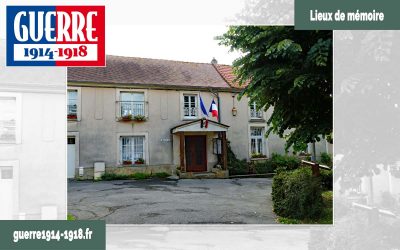 La mairie de Villeroy et le pupitre n°2 « sur les traces de Charles Péguy » (77 – Seine-et-Marne)