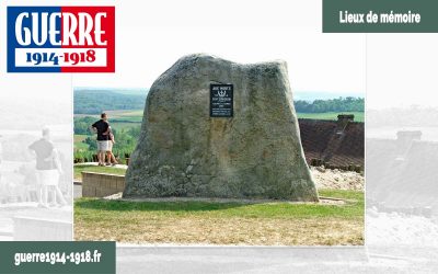 Le monument à la mémoire des soldats de la 164ème division à Oulches-la-Vallée-Foulon (02-Aisne)