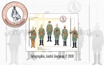 Les Uhlans prussiens, 1914