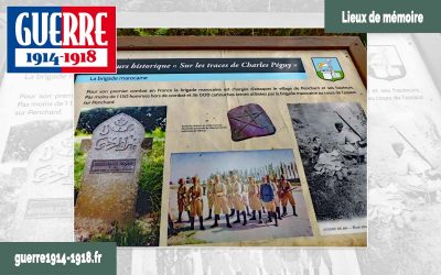 Le pupitre historique n°4 en mémoire de la brigade marocaine à Villeroy (77 – Seine-et-Marne)