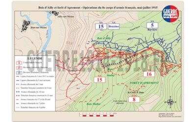 Bois d&rsquo;Ailly et forêt d&rsquo;Apremont – Opérations du 8e corps d&rsquo;armée français, mai-juillet 1915