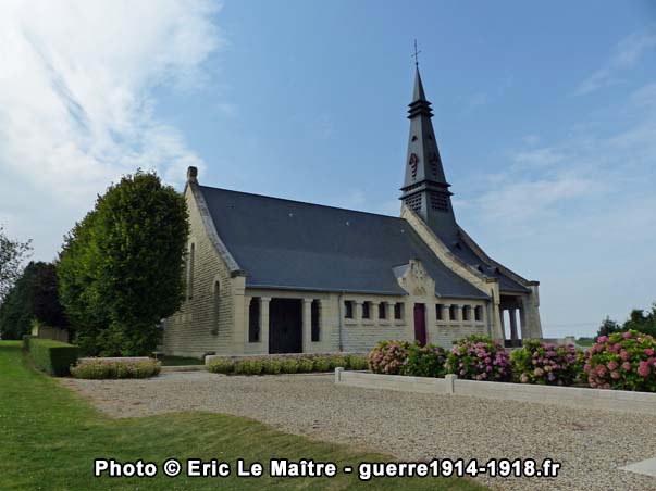 Photographie de la chapelle du souvenir français de Rancourt