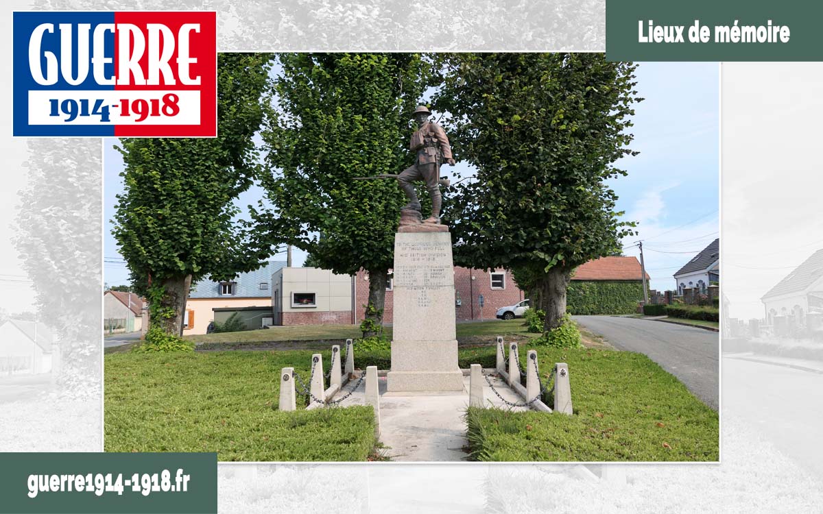Image de présentation de l'article consacré au Mméorial Britannique de la 41e division à Flers dans la Somme