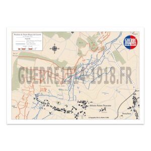 Cartes des positions françaises et allemandes de Notre-Dame-de-Lorette le 25 mars 1915