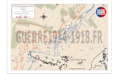Position de Notre-Dame-de-Lorette, le 25 mars 1915